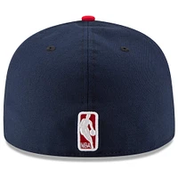 Men's New Era Navy/Red Washington Wizards Official Team Color 2Tone 59FIFTY Fitted Hat