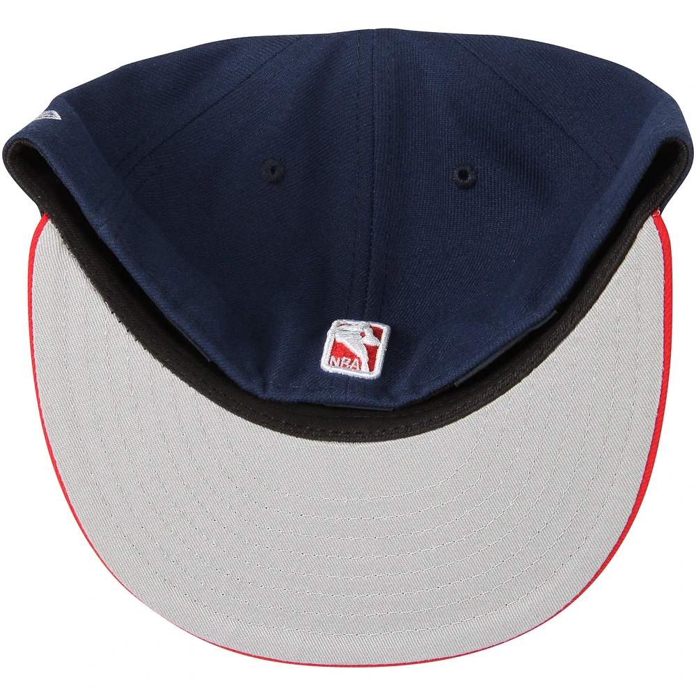 Men's New Era Navy/Red Washington Wizards Official Team Color 2Tone 59FIFTY Fitted Hat