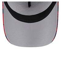 Casquette ajustable 9FORTY Washington Wizards Tip Off A-Frame Trucker pour homme New Era bleu marine/rouge