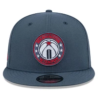 Casquette snapback alternative 9FIFTY Washington Wizards 2024/25 City Edition New Era bleu marine pour homme