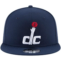 Men's New Era Navy Washington Wizards Official Team Color 9FIFTY Snapback Hat