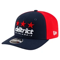 Men's New Era  Navy Washington Wizards Statement Edition Jersey Hook 9SEVENTY Stretch-Snap Hat