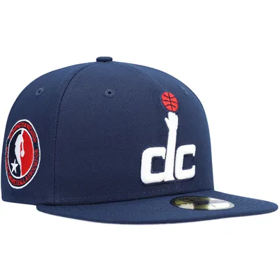 Men's New Era Blue/Red Washington Wizards 2021/22 City Edition Official 59FIFTY Fitted Hat