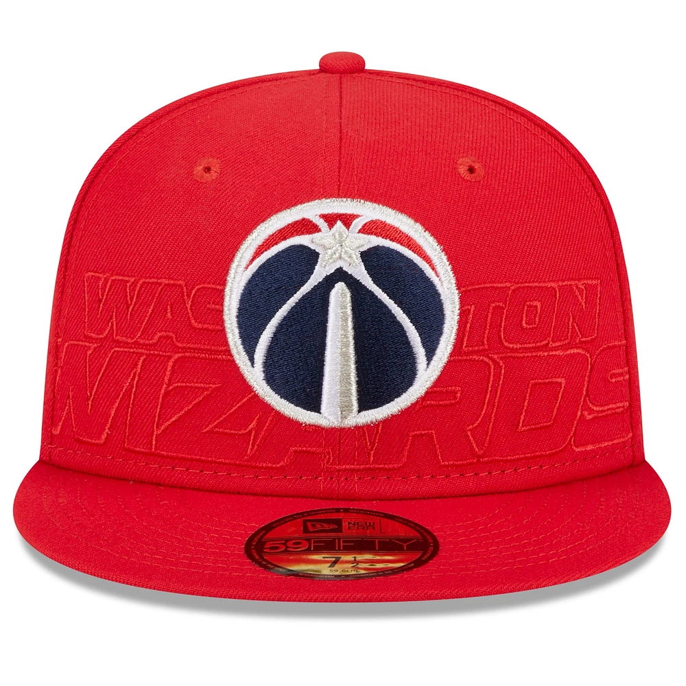 V107988 Wizrds 23 NBA NWE DRAFT OTC 59FIFTY HATMENHIC