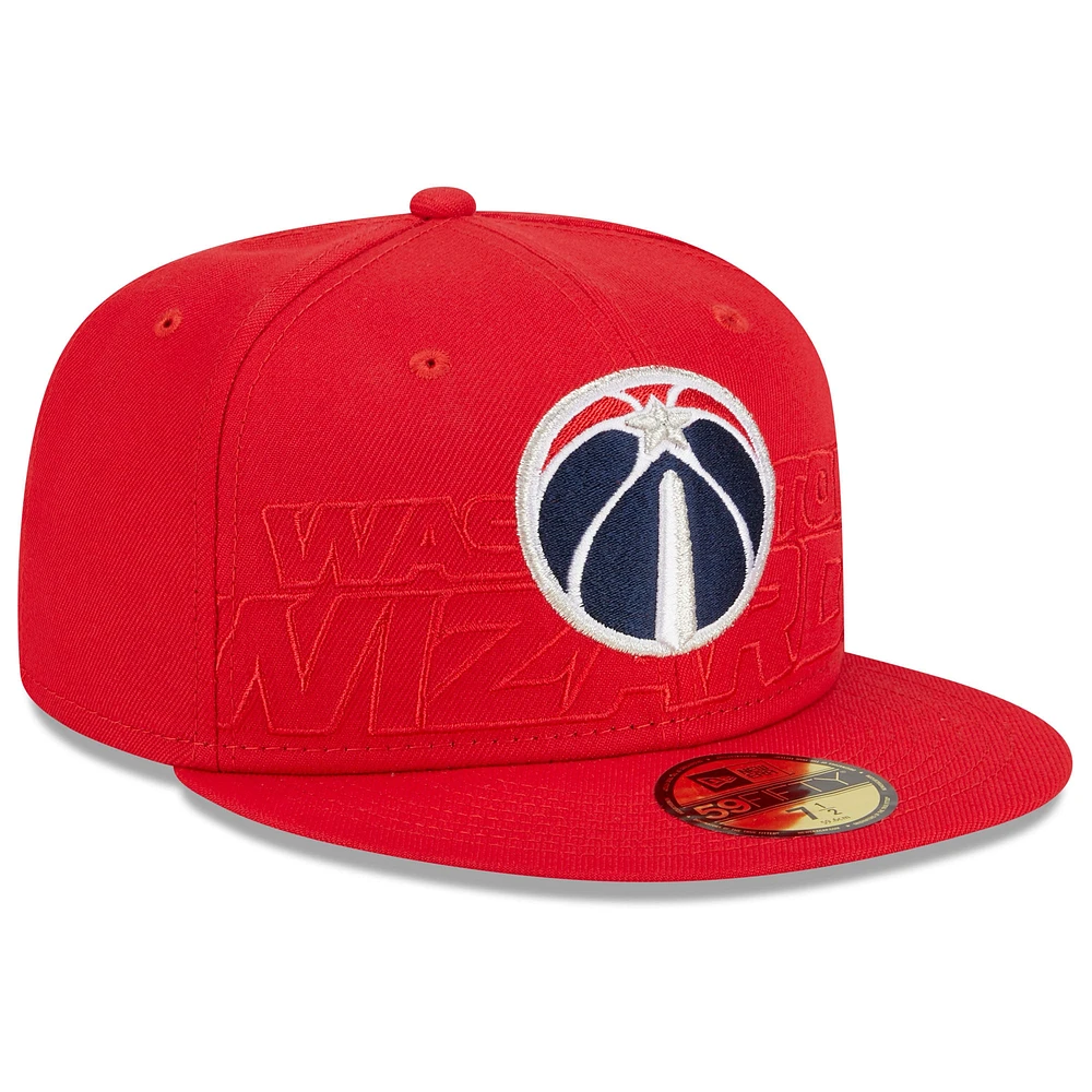 Men's New Era  Red Washington Wizards 2023 NBA Draft 59FIFTY Fitted Hat