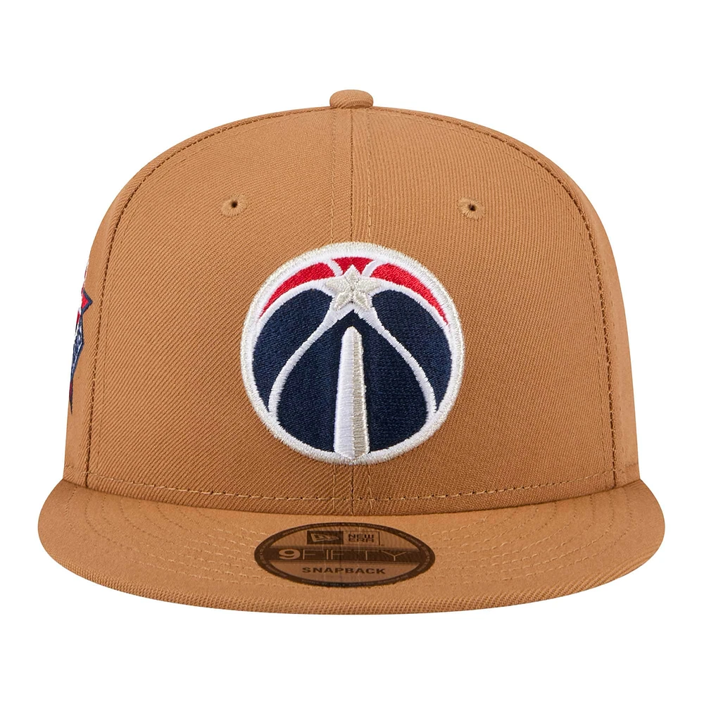 Casquette Snapback 9FIFTY Washington Wizards Tan New Era pour homme