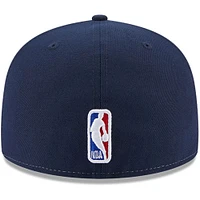 Men's New Era  White/Navy Washington Wizards Back Half 9FIFTY Fitted Hat