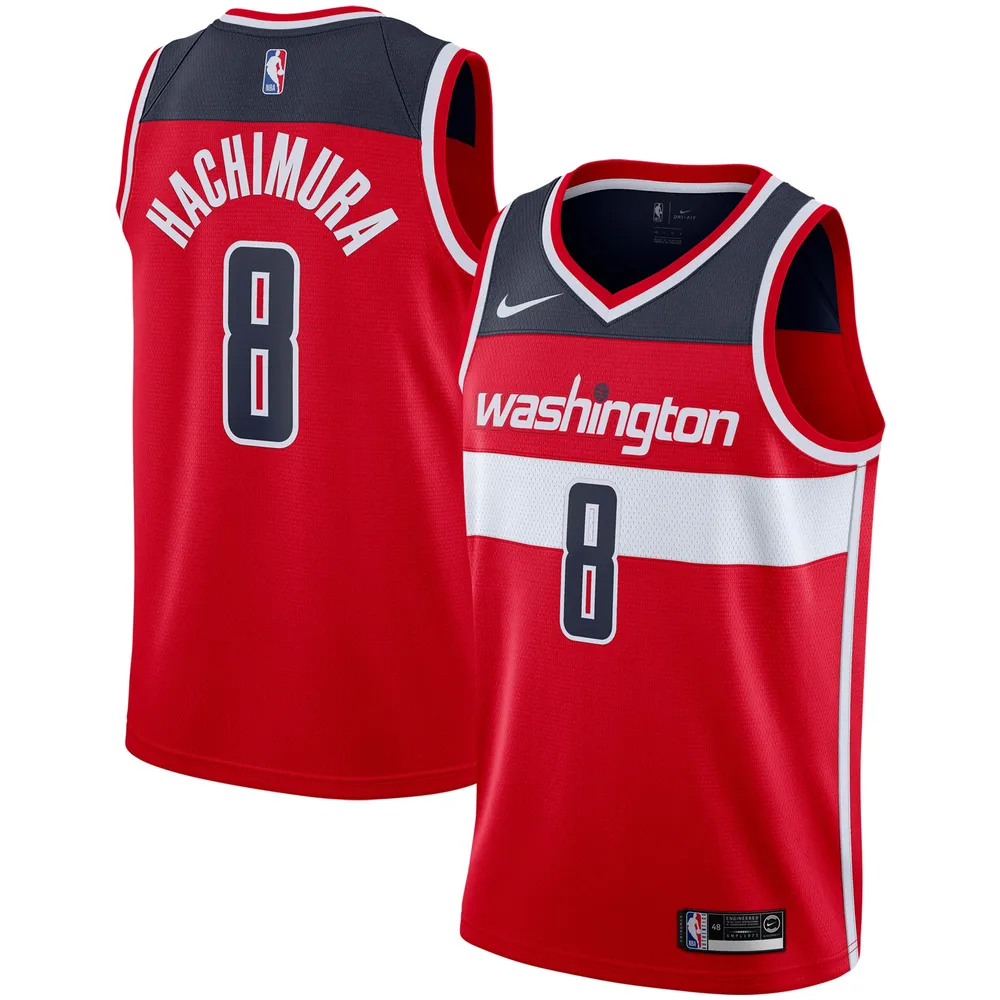 Rui Hachimura Washington Wizards Nike Name & Number Performance T