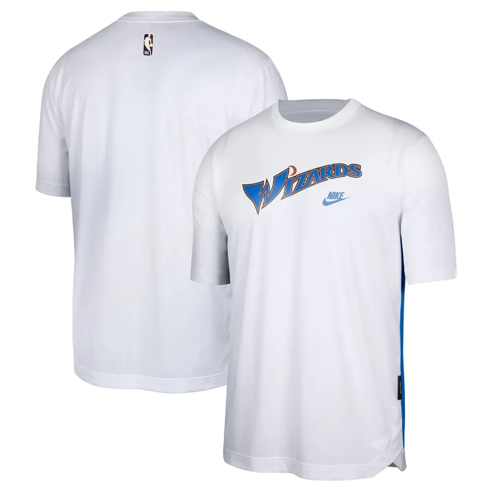 el propósito Banco Aislar Lids Washington Wizards Nike Hardwood Classics Pregame Warmup Shooting  Performance T-Shirt - White | Brazos Mall