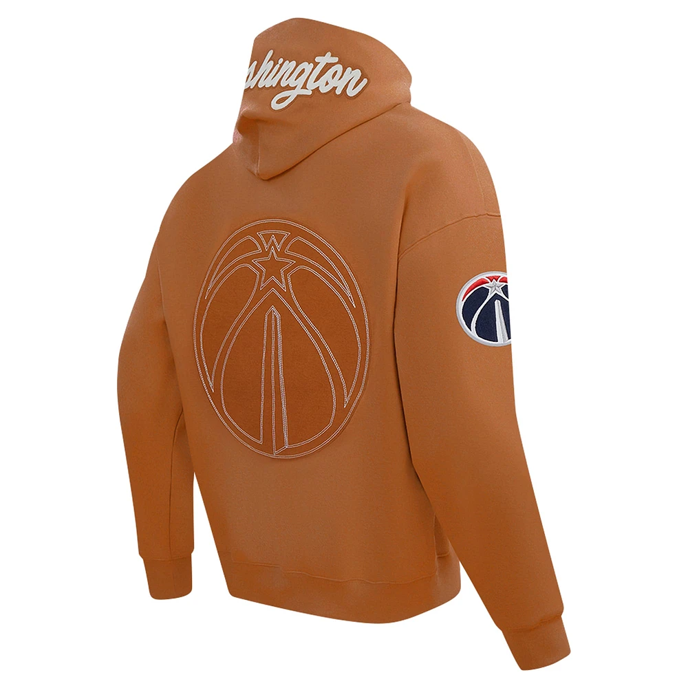 Sweat à capuche épaules tombantes Pro Standard Brown Washington Wizards Paint the City pour homme