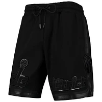 Short Pro Standard Washington Wizards triple noir brillant pour homme