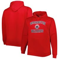 Men's Red Washington Wizards Big & Tall Heart Soul Pullover Hoodie