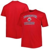 Men's Red Washington Wizards Big & Tall Heart Soul T-Shirt