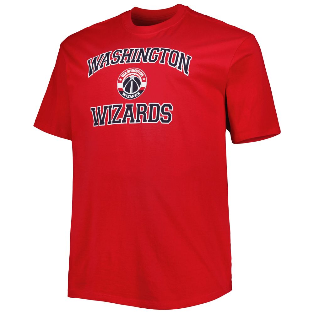 Men's Red Washington Wizards Big & Tall Heart Soul T-Shirt