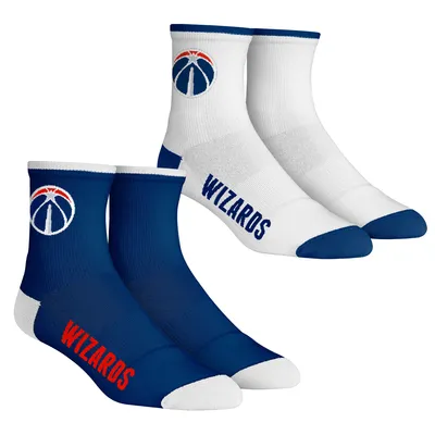 Washington Wizards Rock Em Socks Core Team 2-Pack Quarter Length Sock Set