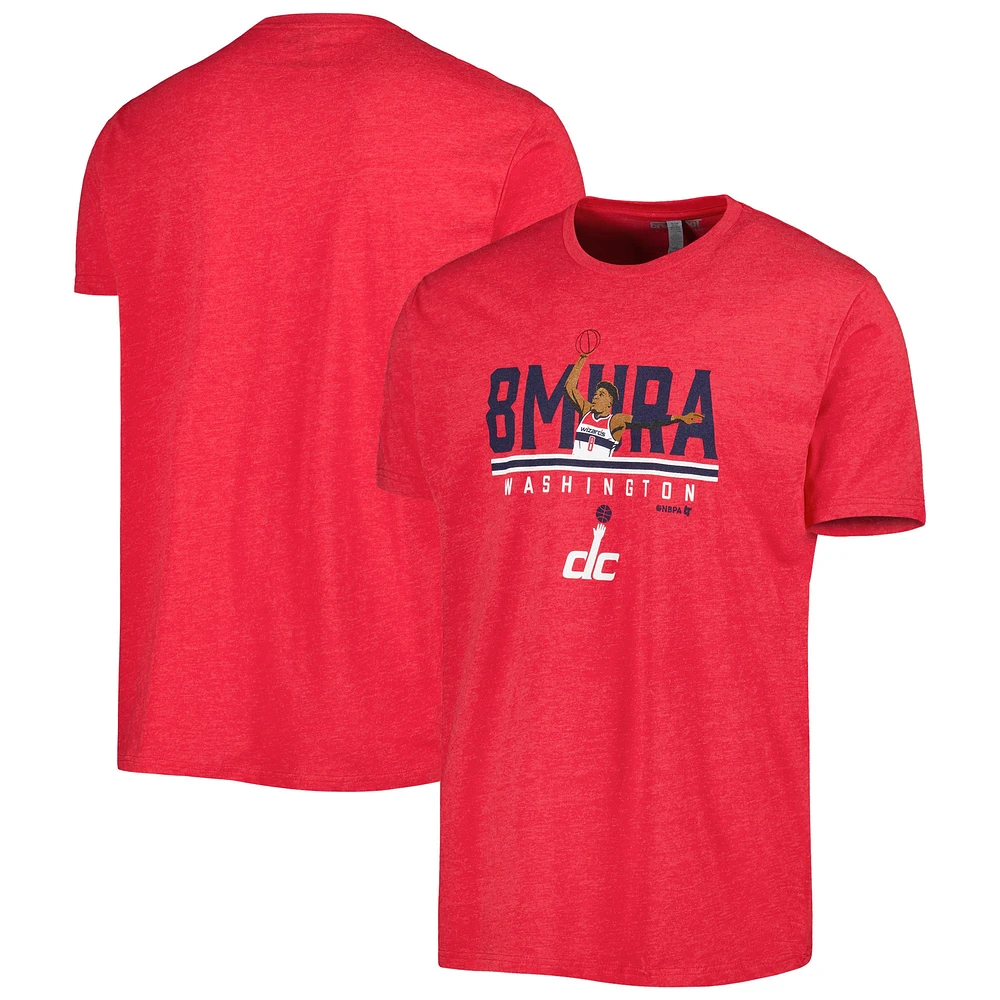 T-shirt pour homme Rui Hachimura Heather Red Washington Wizards Built For The Bay