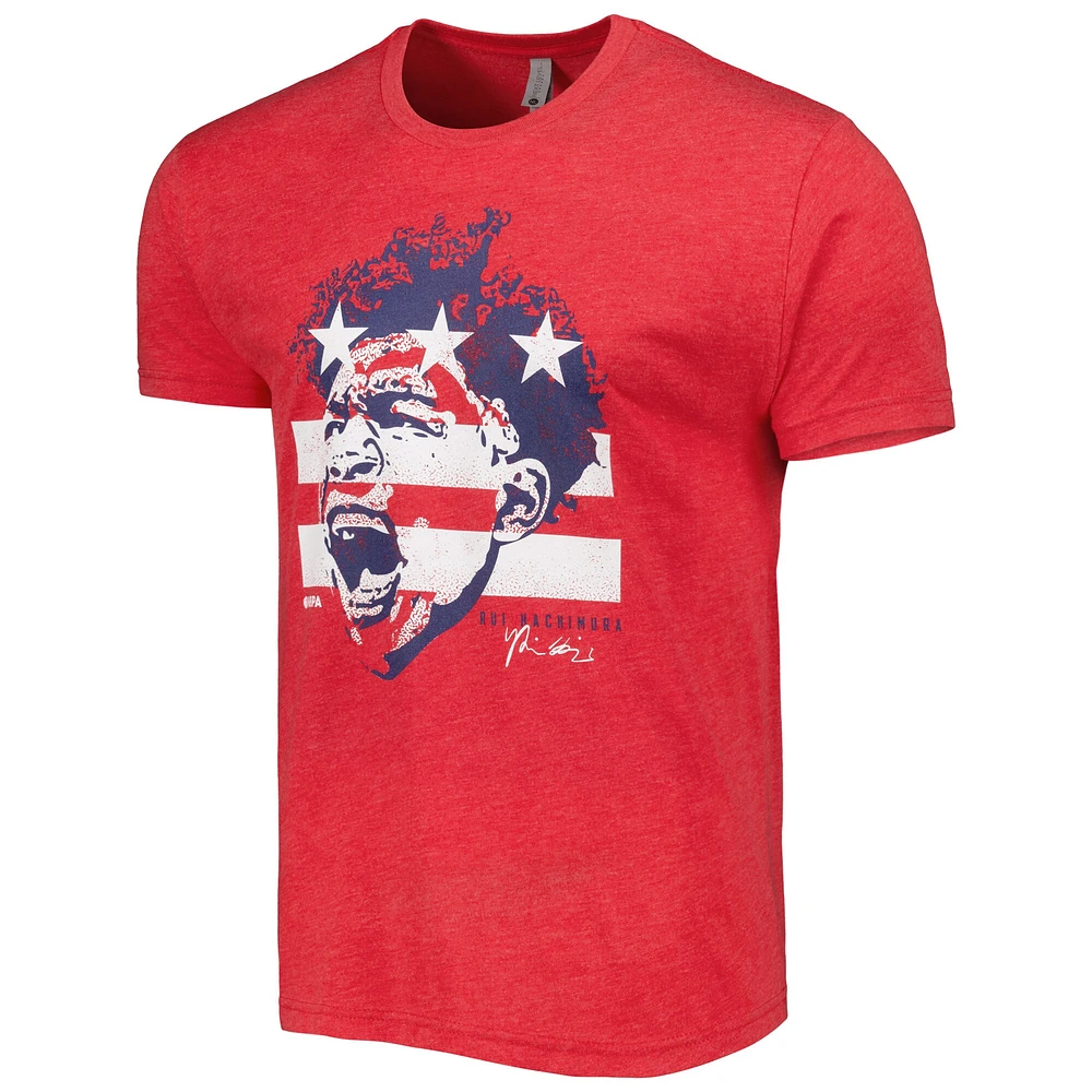 Men's Rui Hachimura Red 3-Point Champ Tri-Blend T-Shirt