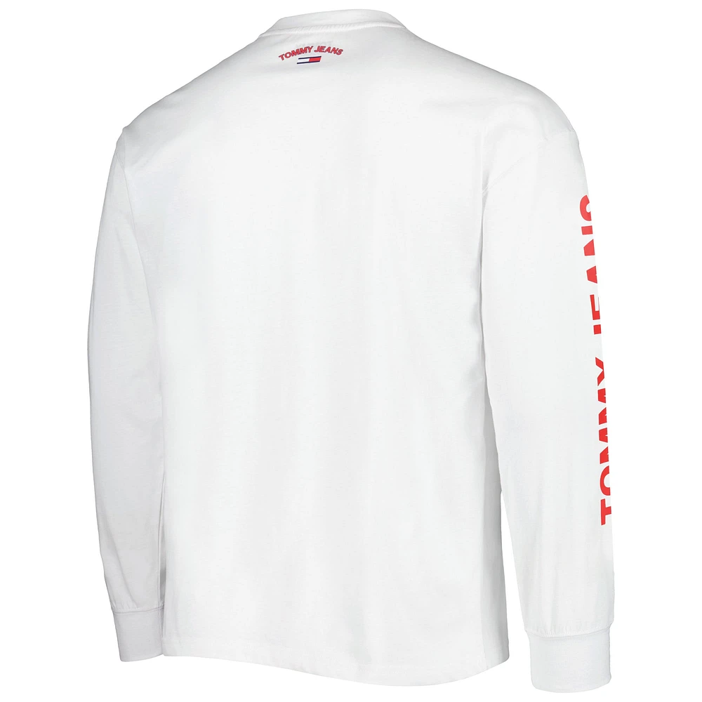 Tommy Jeans pour homme - Ensemble 2 en 1 t-shirt et sweat à capuche Washington Wizards Matthew bleu marine/blanc