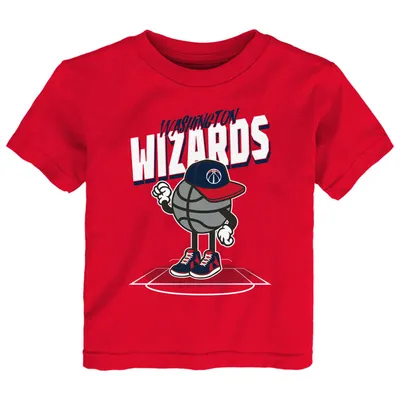 T-shirt rouge Washington Wizards Mr. Dribble pour tout-petit