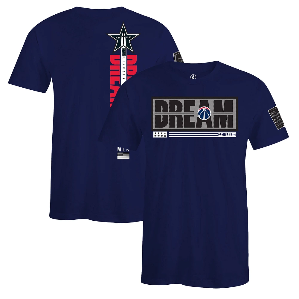 T-shirt unisexe FISLL x Black History Collection, bleu marine, Washington Wizards