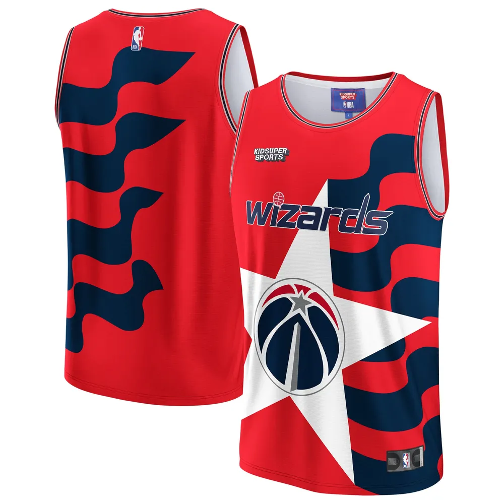 Unisex NBA & KidSuper Studios by Fanatics Red Washington Wizards Hometown Jersey