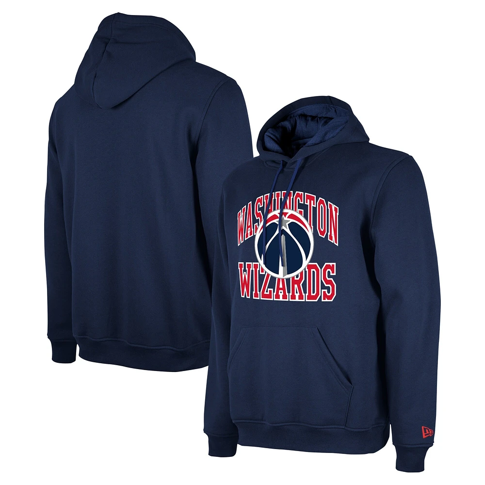 Sweat à capuche unisexe New Era bleu marine Washington Wizards saison 2023/24 édition Tip-Off