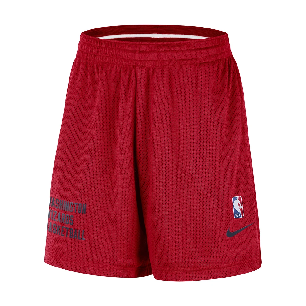 Short d'entraînement de Performance unisexe Nike rouge Washington Wizards Warm Up