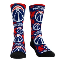 Unisex Rock Em Socks Washington Wizards Allover Logo & Paint Crew