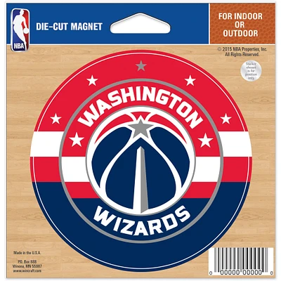 Aimant découpé WinCraft Washington Wizards 5'' x 6''