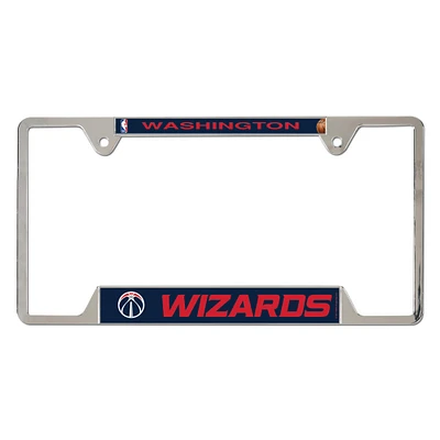 WinCraft Washington Wizards Cadre de plaque d'immatriculation en métal chromé