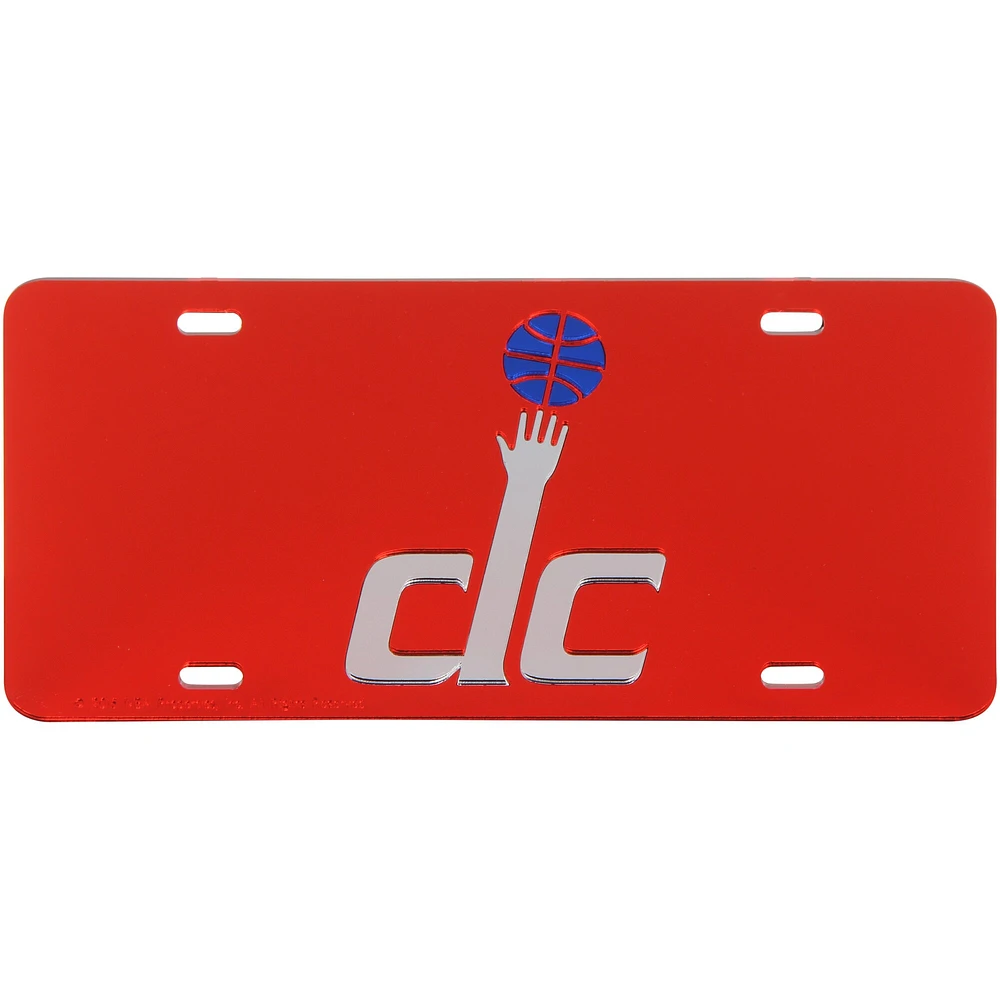 Plaque d'immatriculation WinCraft Washington Wizards Crystal Mirror