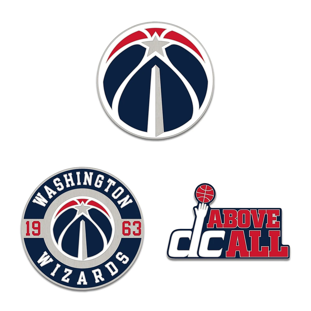 Pin de trois broches de collection WinCraft Washington Wizards