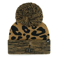 Women's '47 Leopard Washington Wizards Rosette Cuffed Knit Hat with Pom