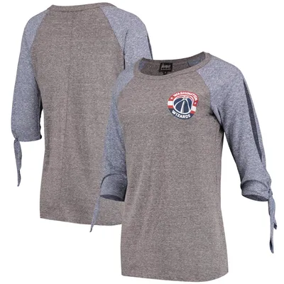 Washington Wizards Women's Out & About 3/4-Sleeve Raglan T-Shirt - Heathered Gray