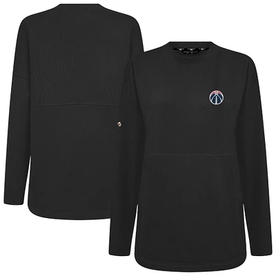 Women's Levelwear Black Washington Wizards Beaudry Pullover Sweatshirt