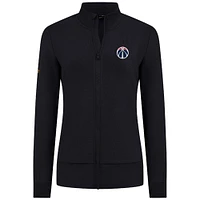 Women's Levelwear Black Washington Wizards Shine Full-Zip Jacket