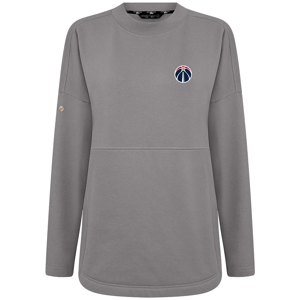 Sweat-shirt gris Beaudry pour femme des Washington Wizards de Levelwear