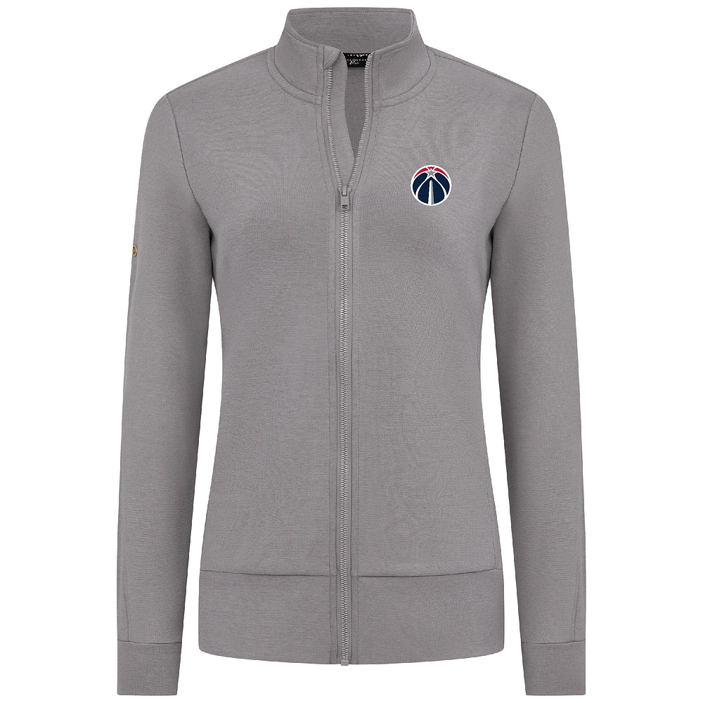Veste zippée Shine grise pour femme Levelwear des Washington Wizards