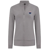 Veste zippée Shine grise pour femme Levelwear des Washington Wizards