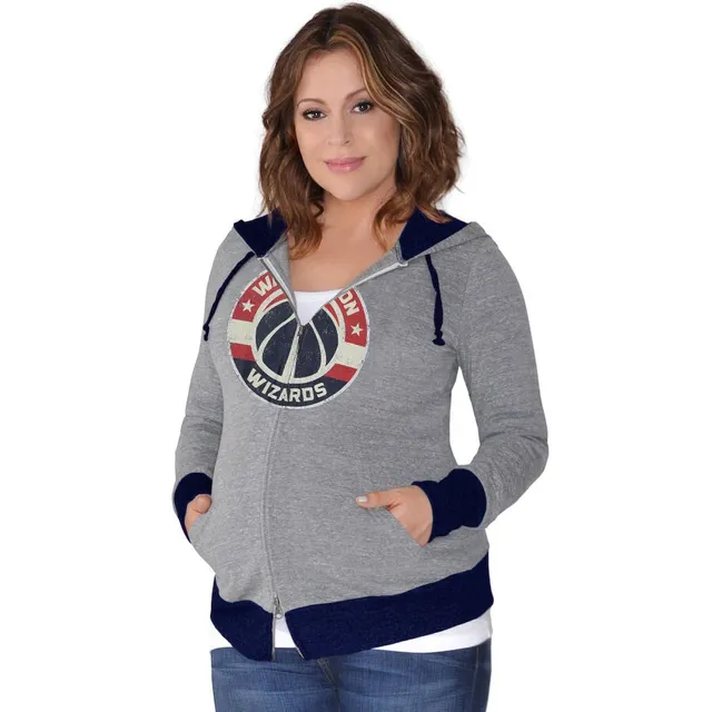 Women's Touch by Alyssa Milano Royal/Gray New York Giants Waffle Raglan  Long Sleeve T-Shirt