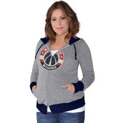 Women's Touch Heathered Gray/Navy Chicago Bears Superstar Dip-Dye