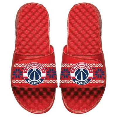 Washington Wizards ISlide Youth Ugly Sweater Slide Sandals - Red