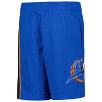 Youth Mitchell & Ness Blue Washington Wizards Hardwood Classics Swingman Shorts