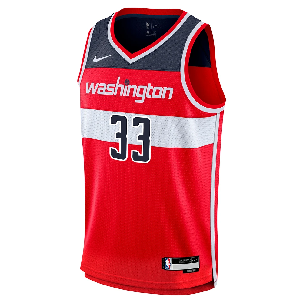 Youth Nike Kyle Kuzma Red Washington Wizards Swingman Jersey - Icon Edition