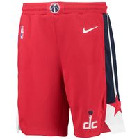 Youth Nike Red Washington Wizards 2020/21 Swingman Performance Shorts - Icon Edition