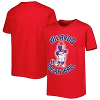 Youth Red Washington Wizards Mascot Show T-Shirt