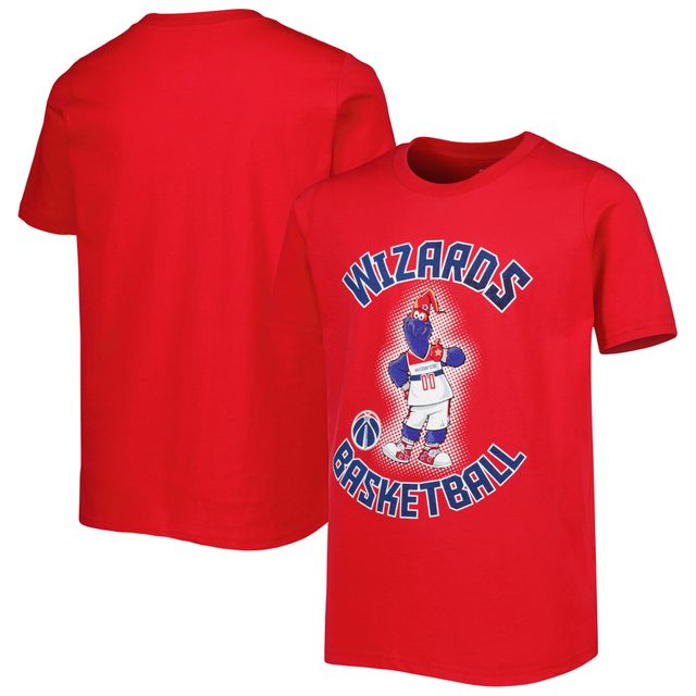 T-shirt de spectacle mascotte des Washington Wizards rouge pour jeune