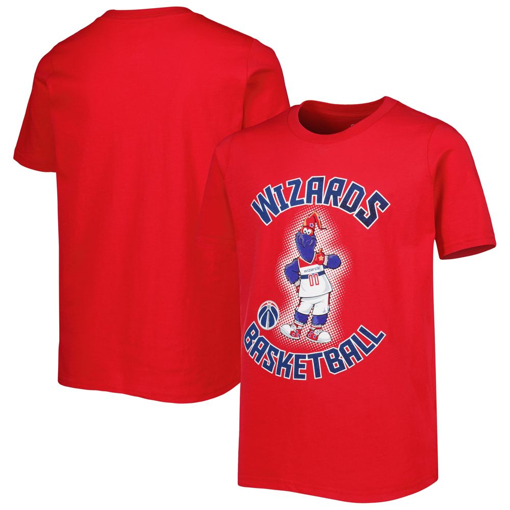 Youth Red Washington Wizards Mascot Show T-Shirt