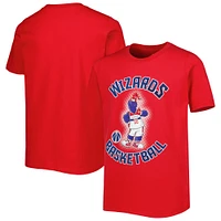Youth Red Washington Wizards Mascot Show T-Shirt