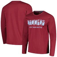 Men's Claret West Ham United Heavy Long Sleeve T-Shirt